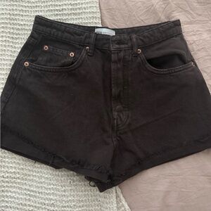Zara Dark Brown Jean Shorts